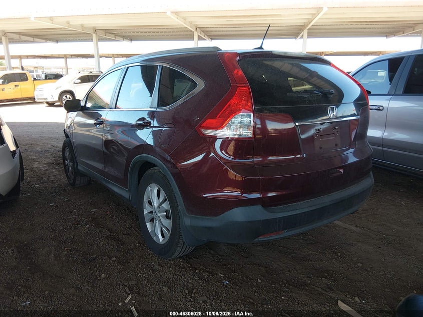 Vin: 5j6rm3h7xcl047516, lot: 46806226, honda cr-v ex-l 20123