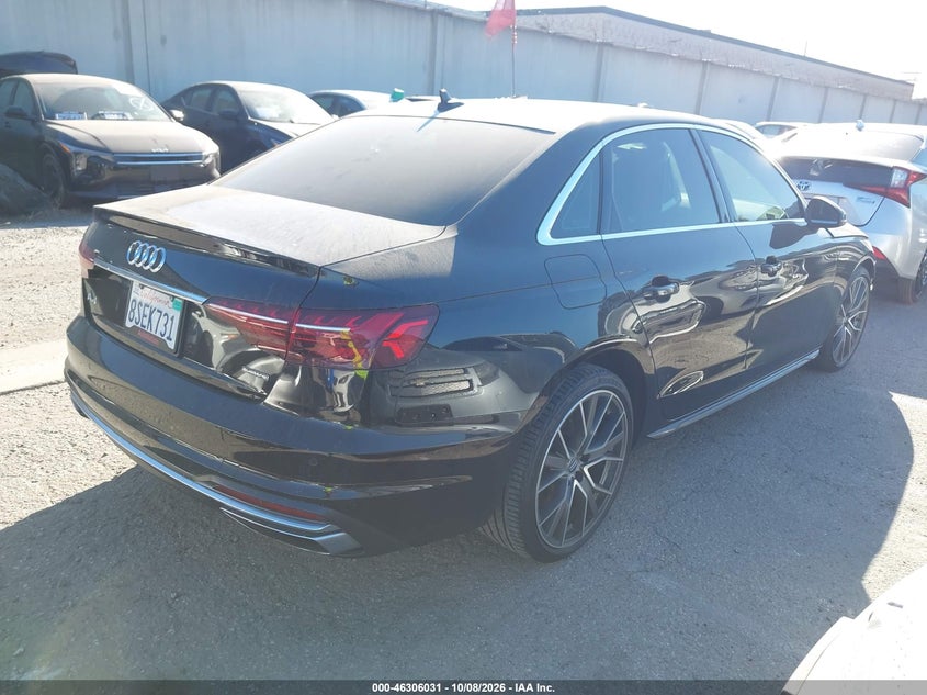 Vin: wauenaf44la050838, lot: 46806230, audi a4 premium plus 45 tfsi quattro s tronic 20204