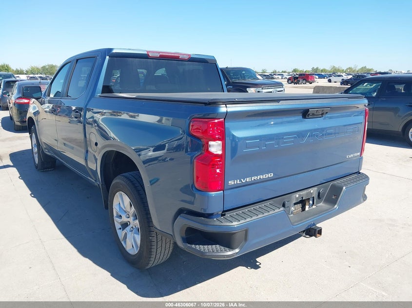 Vin: 1gcpabek8rz377220, lot: 46806266, chevrolet silverado 1500 2wd  short bed custom 20243