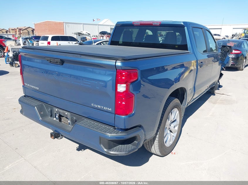 Vin: 1gcpabek8rz377220, lot: 46806266, chevrolet silverado 1500 2wd  short bed custom 20244