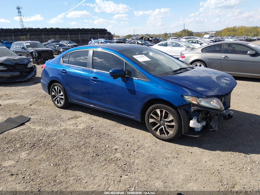 Vin: 19xfb2f88fe216496, lot: 46806285, honda civic ex 2015 img_1