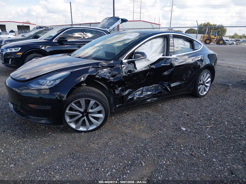 Vin: 5yj3e1ea2kf436164, lot: 46806312, tesla model 3 long range/mid range/standard range/standard range plus 20192