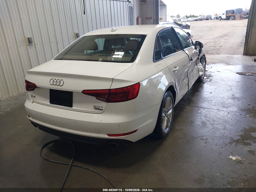 Vin: wauanaf45hn008452, lot: 46806314, audi a4 2.0t premium 20174