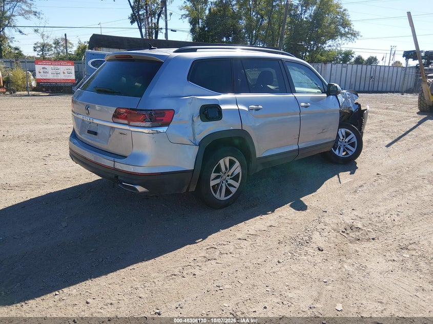 Vin: 1v2gp2ca1mc515361, lot: 46806329, volkswagen atlas 2.0t s 20214