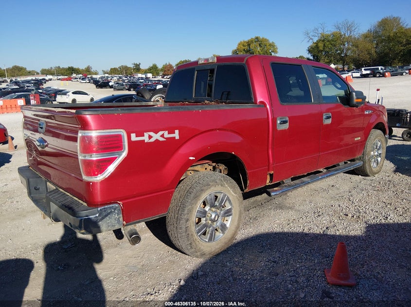 Vin: 1ftfw1et5cfa99188, lot: 46806334, ford f-150 xlt 20124