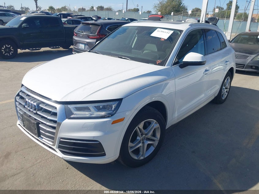 Vin: wa1bnafy7j2235122, lot: 46806343, audi q5 2.0t premium/2.0t tech premium 20182