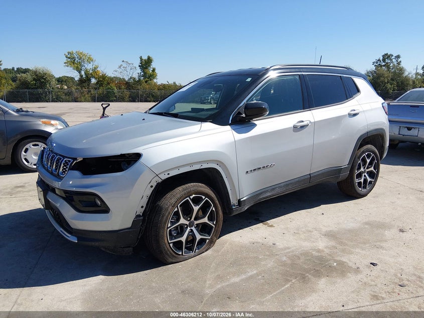 Vin: 3c4njdcn0tt173431, lot: 46806411, jeep compass limited 20262