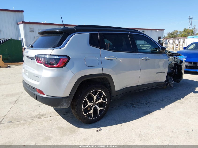 Vin: 3c4njdcn0tt173431, lot: 46806411, jeep compass limited 20264
