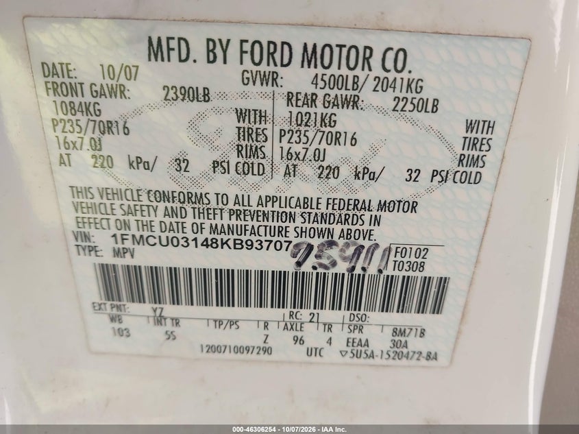 2008 FORD ESCAPE XLT · Photo 9