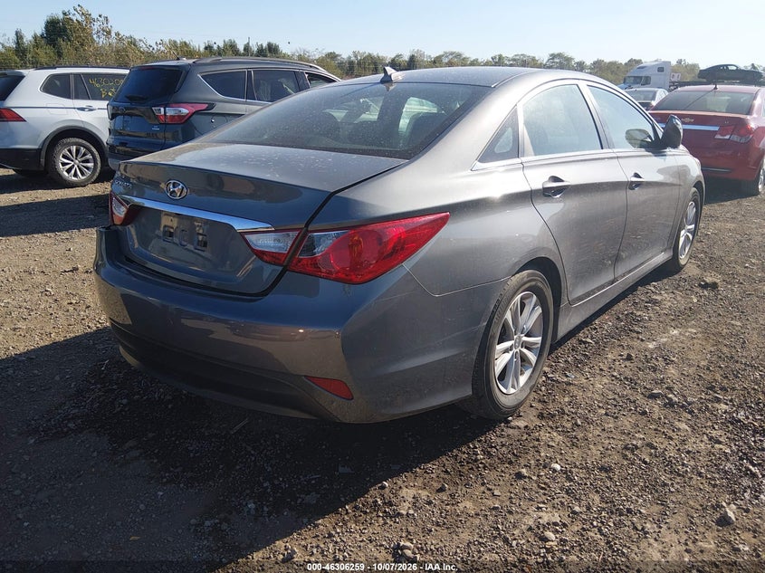 Vin: 5npeb4ac6eh858213, lot: 46806458, hyundai sonata gls 20144