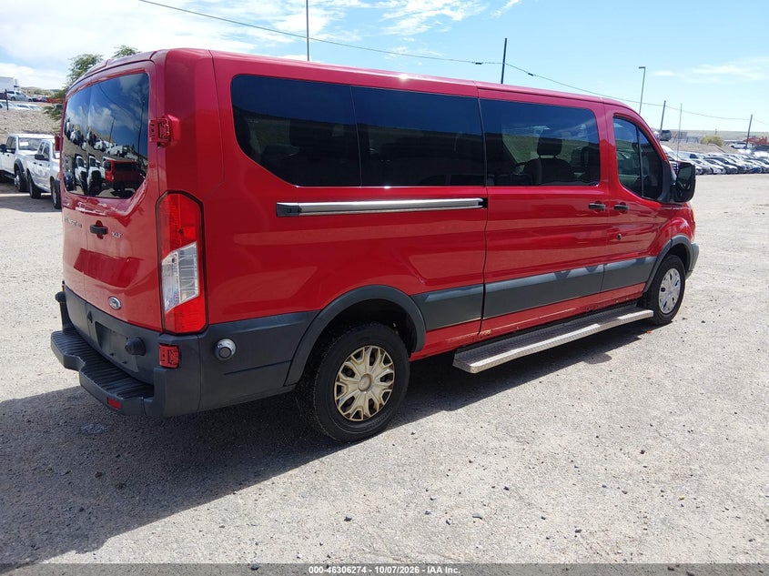 Vin: 1fbzx2ym6fkb01597, lot: 46806473, ford transit-350 xlt 20154