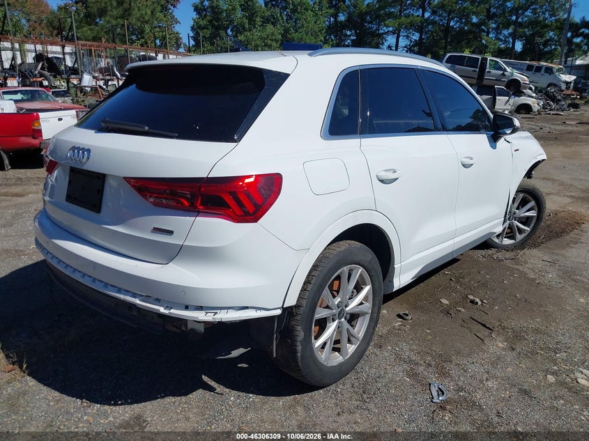 Vin: wa1decf39p1144036, lot: 46806508, audi q3 premium 45 tfsi s line quattro tiptronic 20234