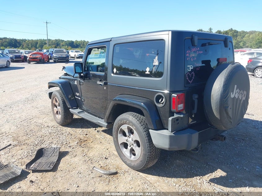 Vin: 1c4ajwbg1jl823079, lot: 46806512, jeep wrangler jk sahara 4x4 20183