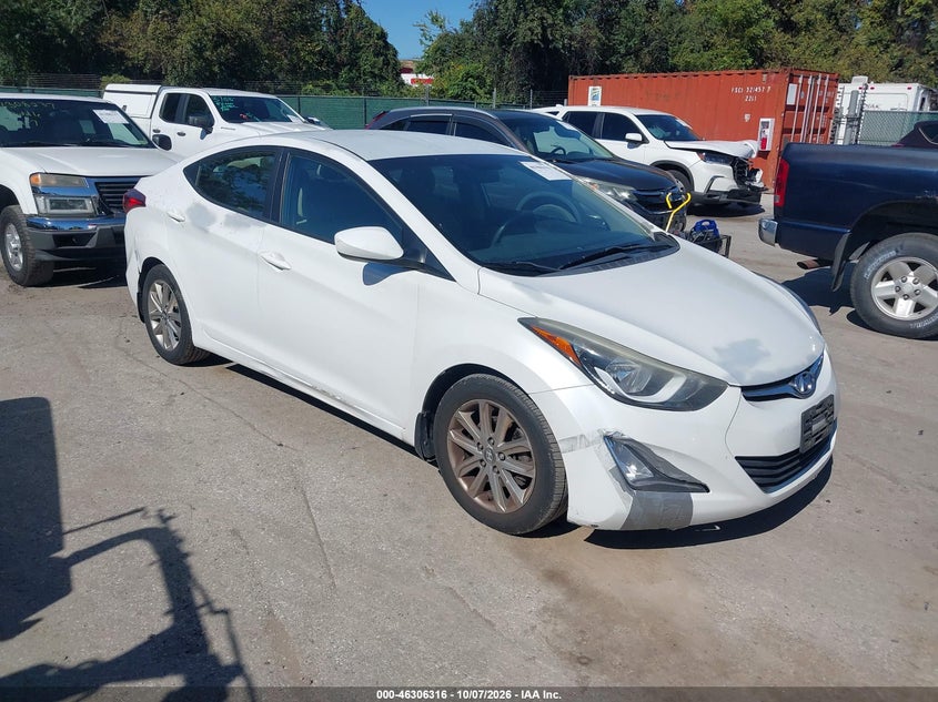 Vin: 5npdh4ae9fh576032, lot: 46806515, hyundai elantra se 20151