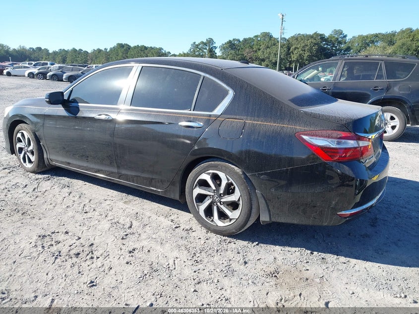 Vin: 1hgcr2f86ga094659, lot: 46806552, honda accord ex-l 20163