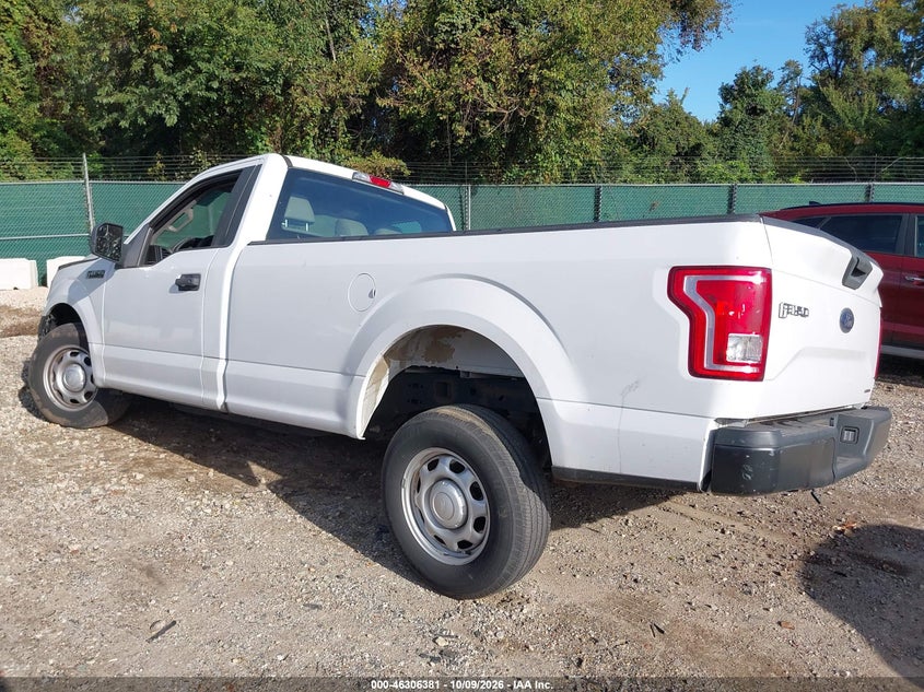 Vin: 1ftmf1c87gkd50456, lot: 46806580, ford f-150 xl 20163