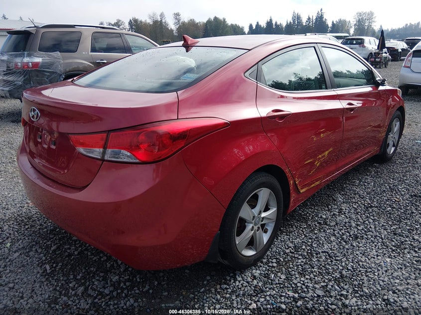 Vin: kmhdh4ae4du947077, lot: 46806584, hyundai elantra gls 20134