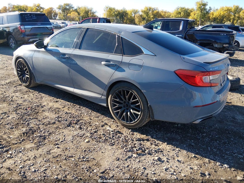 Vin: 1hgcv1f39na030705, lot: 46806624, honda accord sport 20223
