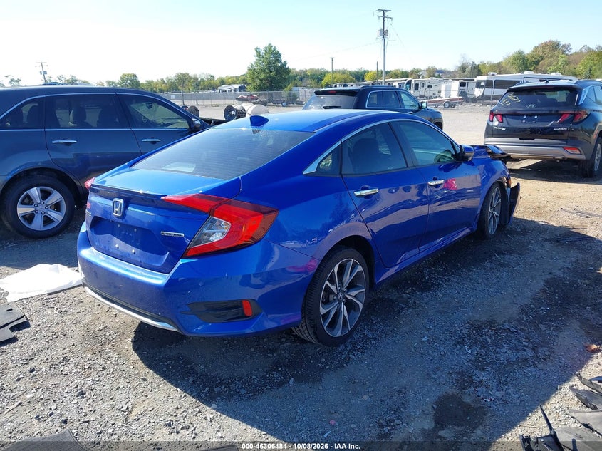 Vin: 19xfc1f91le014904, lot: 46806682, honda civic touring 20204