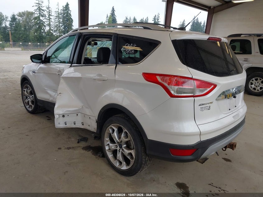Vin: 1fmcu9j96euc55315, lot: 46806726, ford escape titanium 20143