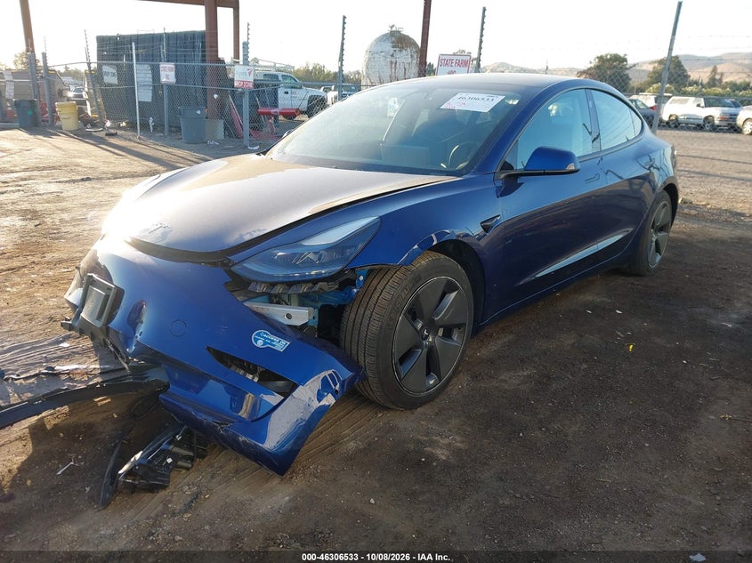 Vin: 5yj3e1eb7mf999013, lot: 46806732, tesla model 3 long range dual motor all-wheel drive 20212
