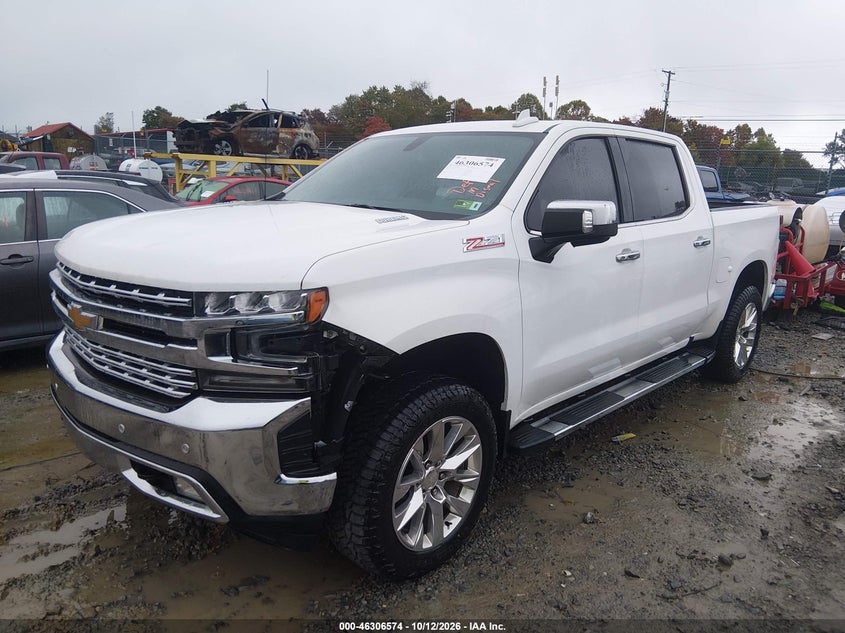 2020 Chevrolet Silverado 1500 Ltz, Engine Damage, IAAI, VIN 3GCUYGET5LG150112 — photo 2