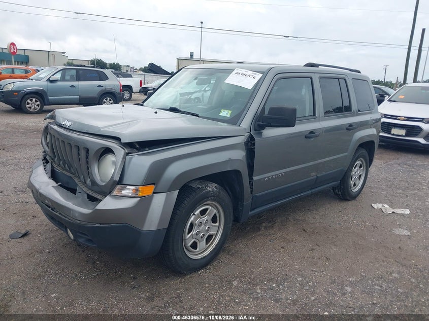 Vin: 1c4njpba5cd661103, lot: 46806775, jeep patriot sport 20122