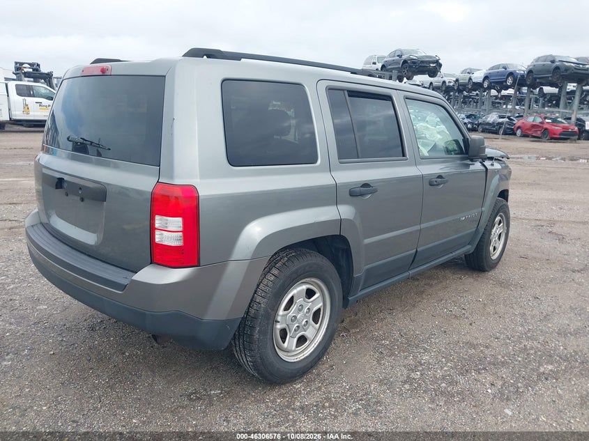 Vin: 1c4njpba5cd661103, lot: 46806775, jeep patriot sport 20124