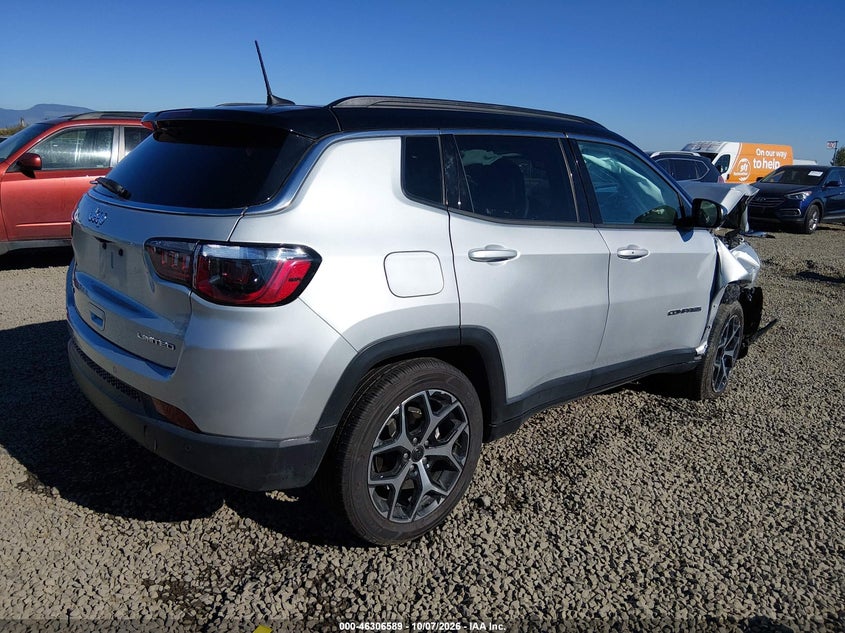 Vin: 3c4njdcn0st512235, lot: 46806788, jeep compass limited 4x4 20254