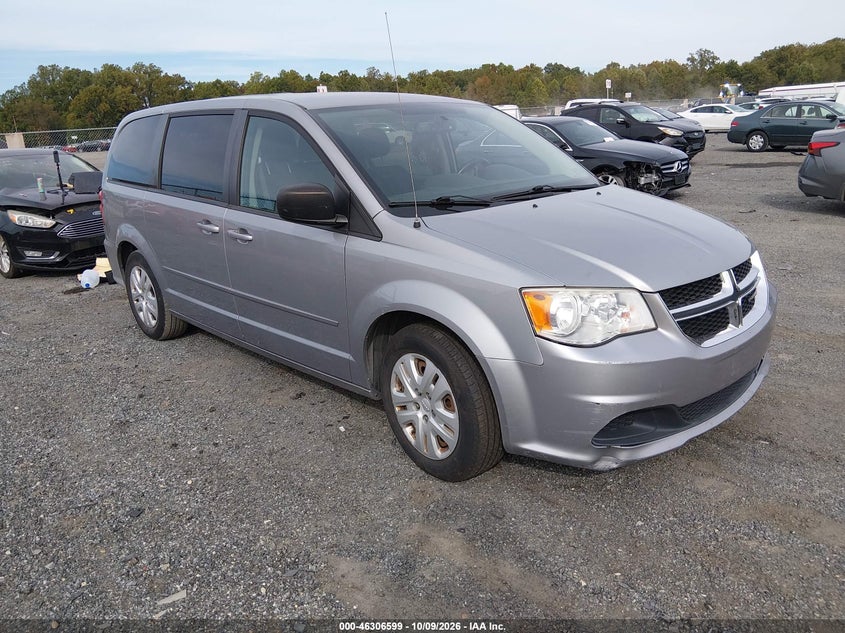 Vin: 2c4rdgbg7fr593921, lot: 46806798, dodge grand caravan se 20151