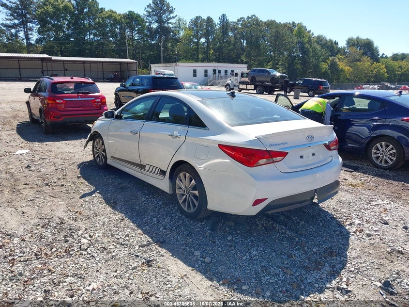 Vin: 5npec4ac7eh911594, lot: 46806835, hyundai sonata limited 20143