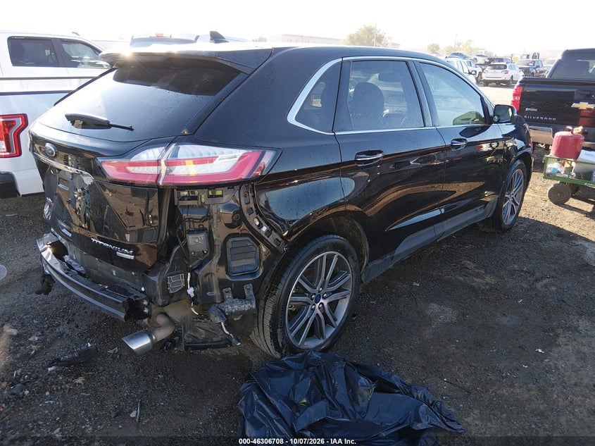 Vin: 2fmpk3k97kbb87725, lot: 46806907, ford edge titanium 20194