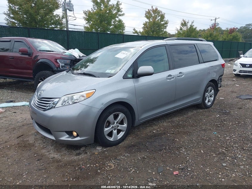 Vin: 5tdkk3dc4gs755393, lot: 46806927, toyota sienna le 8 passenger 20162