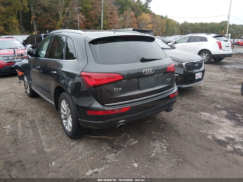 Vin: wa1lfafp6fa074610, lot: 46806938, audi q5 2.0t premium 20153