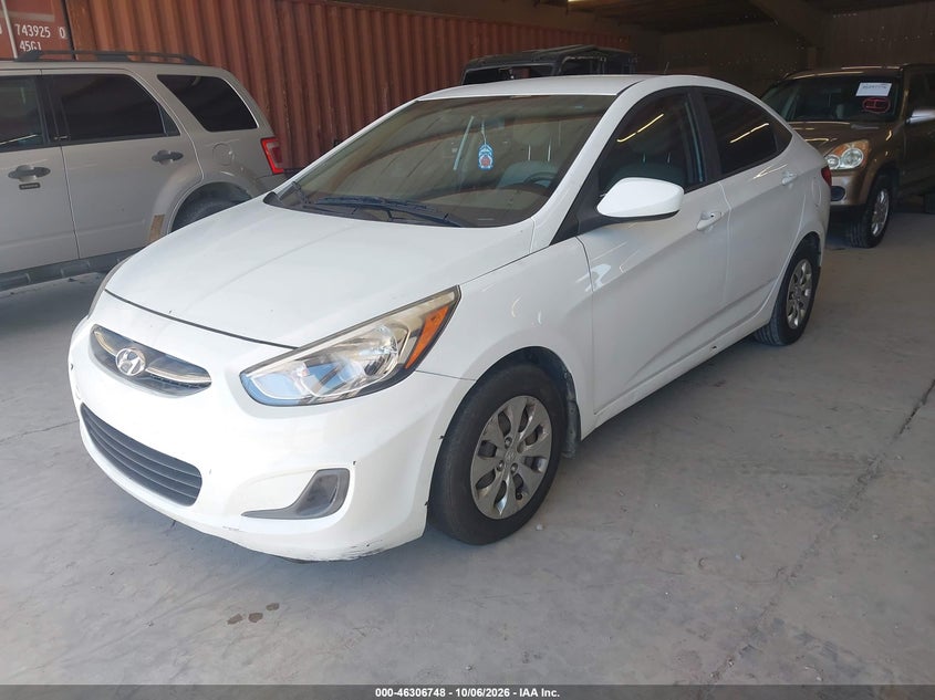Vin: kmhct4ae2gu149840, lot: 46806947, hyundai accent se 20162