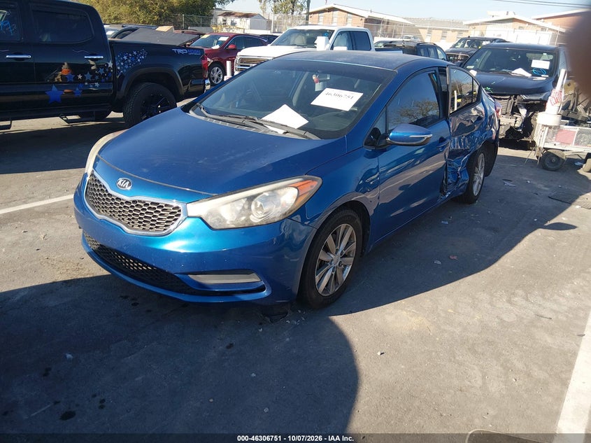 Vin: knafx4a62e5095782, lot: 46806952, kia forte lx 20142