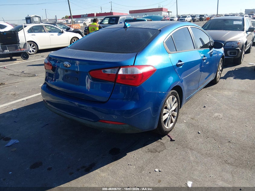 Vin: knafx4a62e5095782, lot: 46806952, kia forte lx 20144
