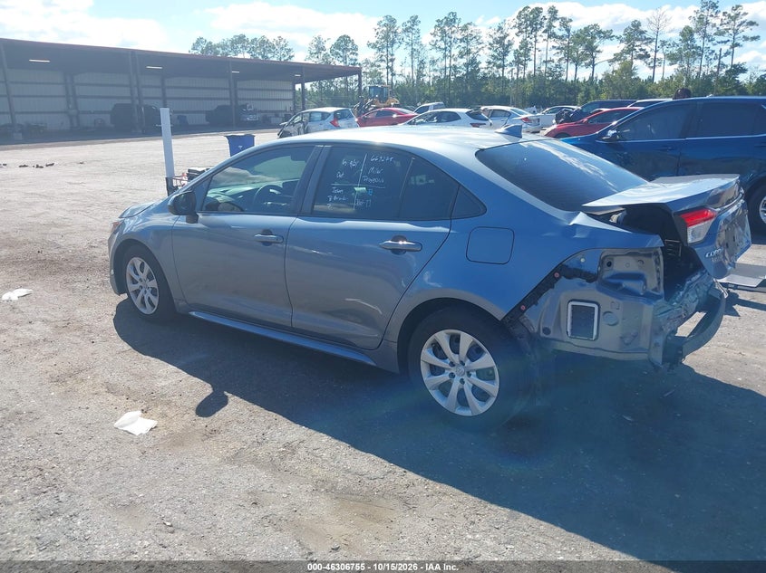 Vin: jtdepmae6n3016521, lot: 46806954, toyota corolla le 20223