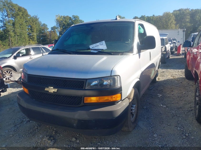 Vin: 1gcwgafg7j1172604, lot: 46806960, chevrolet express 2500 work van 20182