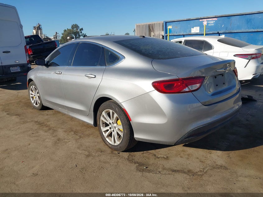 Vin: 1c3cccab3fn608309, lot: 46806972, chrysler 200 limited 20153