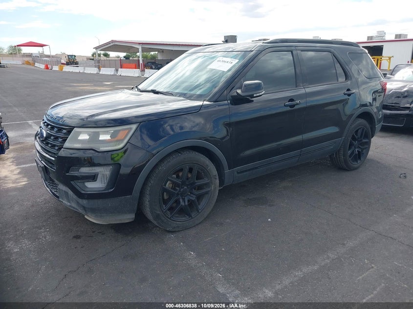 Vin: 1fm5k8gt9ggb63144, lot: 46807037, ford explorer sport 20162