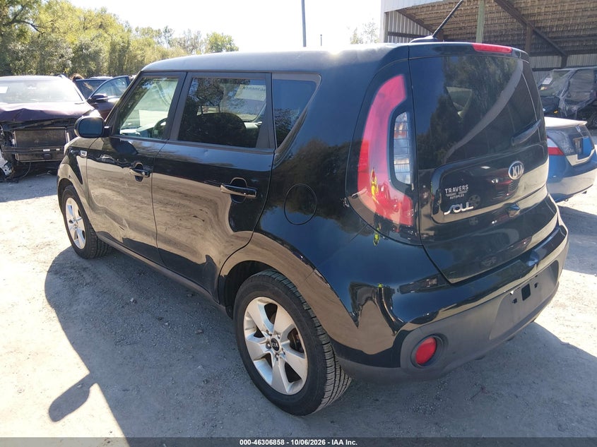 Vin: kndjn2a29h7490569, lot: 46807057, kia soul 20173