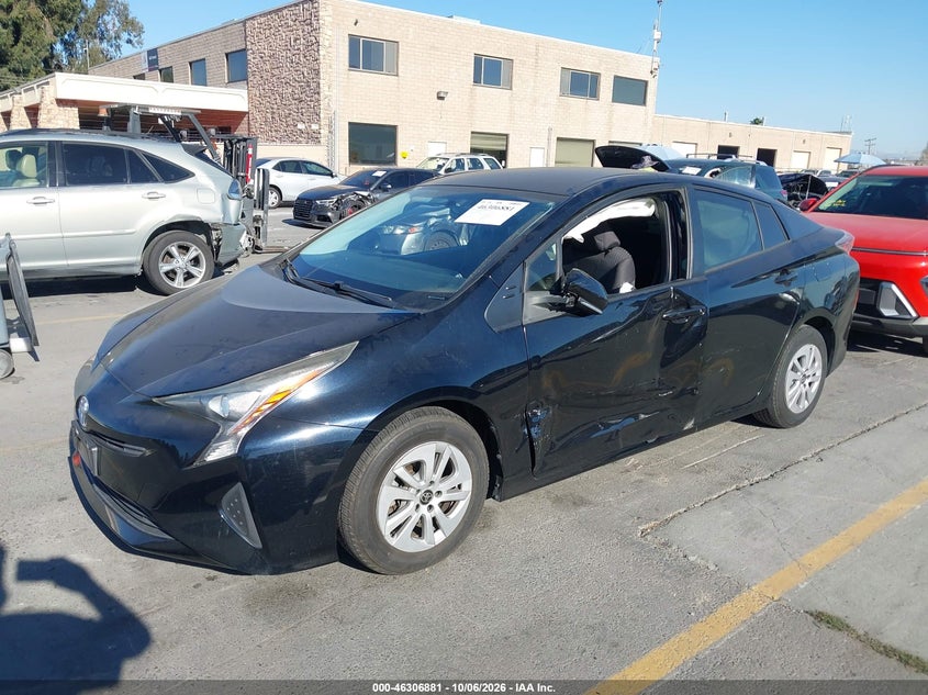 Vin: jtdkbrfu2g3021572, lot: 46807080, toyota prius two 20162