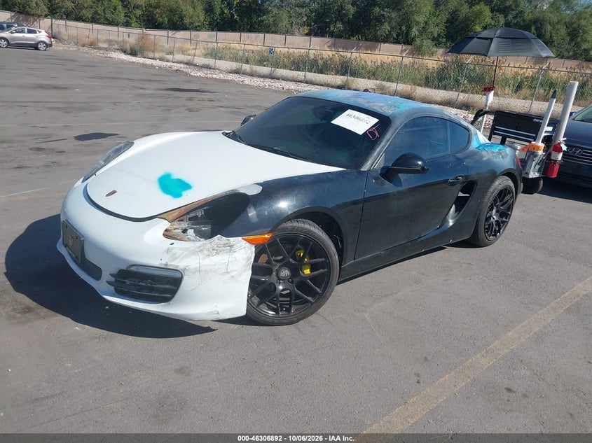 Vin: wp0aa2a87ek173477, lot: 46807091, porsche cayman 20142