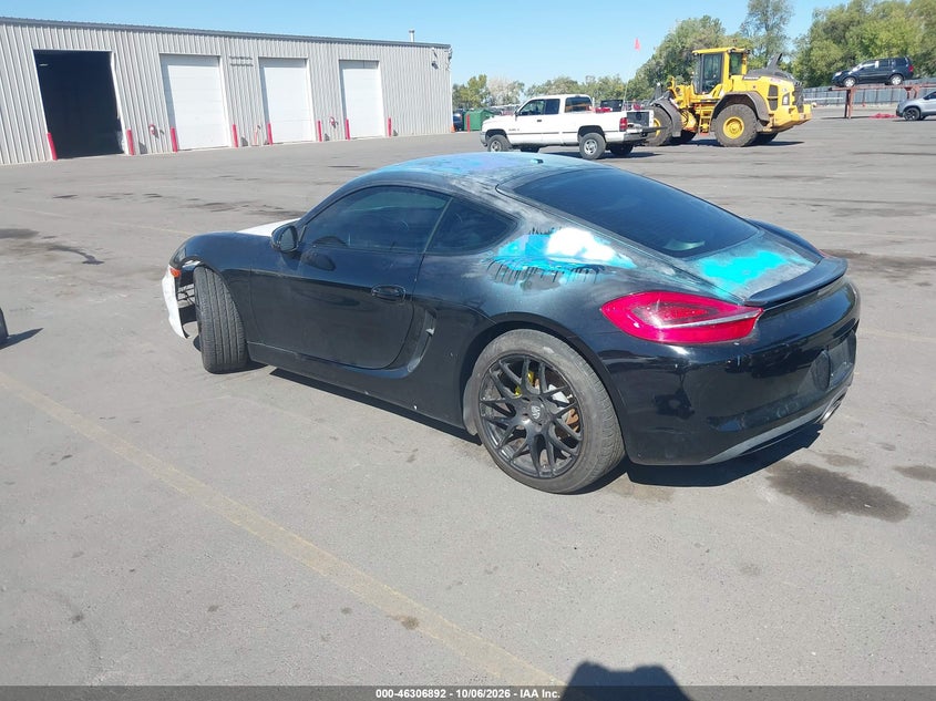Vin: wp0aa2a87ek173477, lot: 46807091, porsche cayman 20143