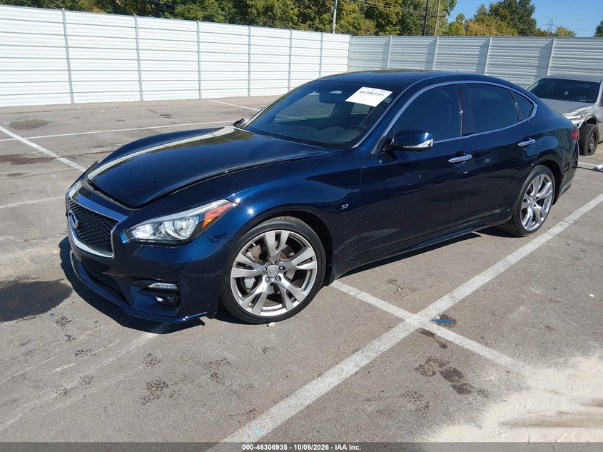 Vin: jn1by1ap6hm741103, lot: 46807134, infiniti q70 3.7 20172