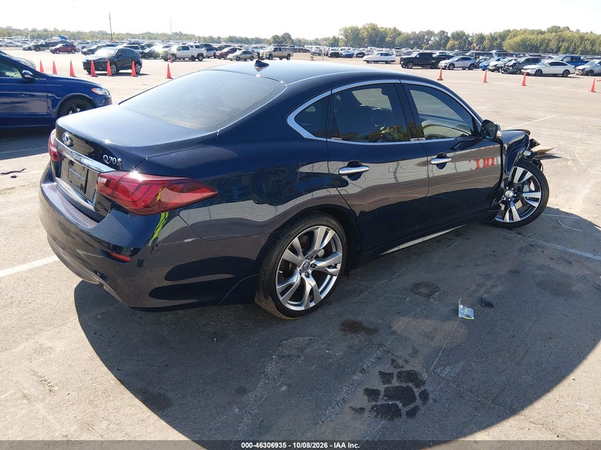 Vin: jn1by1ap6hm741103, lot: 46807134, infiniti q70 3.7 20174