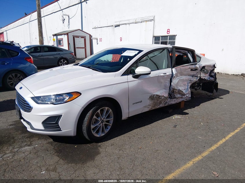 Vin: 3fa6p0lu6kr269066, lot: 46807138, ford fusion hybrid se 20192