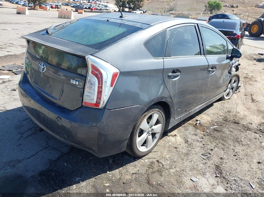 Vin: jtdkn3du1c5484132, lot: 46807144, toyota prius five 20124