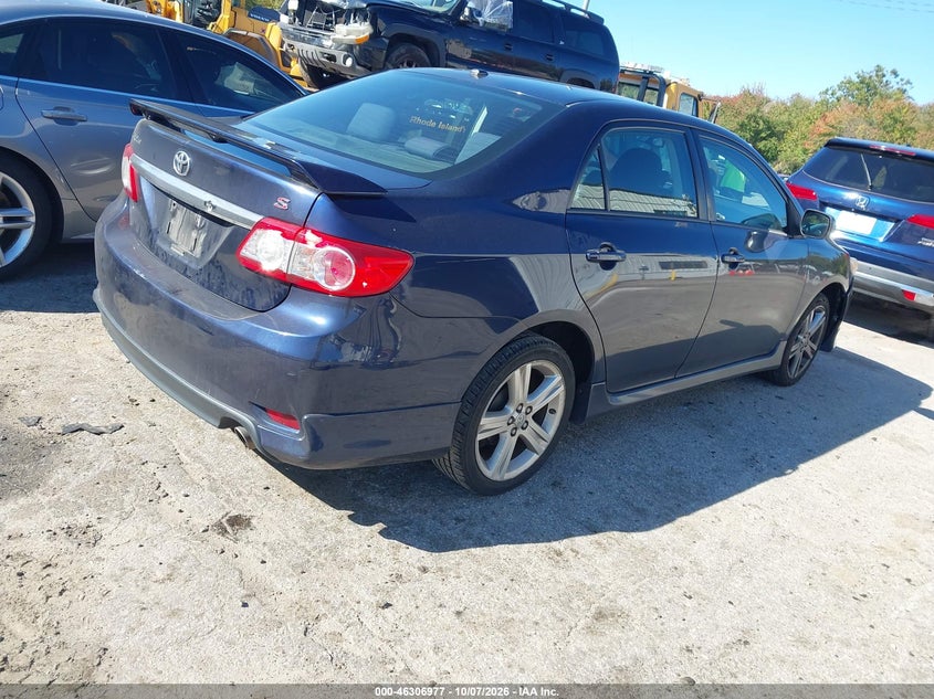 Vin: 2t1bu4ee4dc068144, lot: 46807176, toyota corolla s 20134